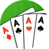Cards game Aces Up Solitaire