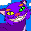 Alice in Wonderland: The Cheshire Cat Coloring Game, free colouring game in flash on FlashGames.BambouSoft.com