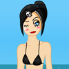 Angelina Beach Dress Up, free dress up game in flash on FlashGames.BambouSoft.com