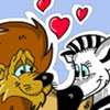 Animals In Love, free colouring game in flash on FlashGames.BambouSoft.com