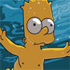 Sliding puzzle game Bart Simpson Nirvana Puzzle