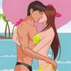 Beach Kiss, free girl game in flash on FlashGames.BambouSoft.com