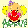 Big clown coloring, free colouring game in flash on FlashGames.BambouSoft.com