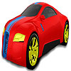 Bigger red car coloring, free colouring game in flash on FlashGames.BambouSoft.com