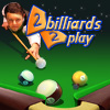 2 billiards 2 play, free billiards game in flash on FlashGames.BambouSoft.com