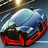 Black and red car puzzle, free vehicle jigsaw in flash on FlashGames.BambouSoft.com