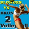Blondes VS Brunettes-2 Volleyball, free sports game in flash on FlashGames.BambouSoft.com