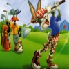 Bugs Bunny Puzzle, free cartoons jigsaw in flash on FlashGames.BambouSoft.com