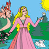 Coloring Princess, free colouring game in flash on FlashGames.BambouSoft.com