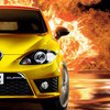 Car on Fire, free vehicle jigsaw in flash on FlashGames.BambouSoft.com