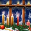Christmas Candles, free art jigsaw in flash on FlashGames.BambouSoft.com