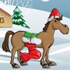 Christmas Horse, free kids game in flash on FlashGames.BambouSoft.com