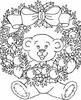 Christmas wreaths -1, jeu de coloriage gratuit en flash sur BambouSoft.com