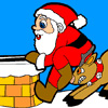 Coloring Santa Claus, free colouring game in flash on FlashGames.BambouSoft.com