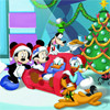 Donald Duck And Friends Christmas Puzzle, free cartoons jigsaw in flash on FlashGames.BambouSoft.com