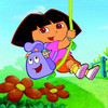 Dora the Explorer 3 Jigsaw Puzzle, free cartoons jigsaw in flash on FlashGames.BambouSoft.com