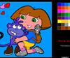 Dora The Explorer Coloring Book, free colouring game in flash on FlashGames.BambouSoft.com