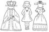 Dress Up a Queen, free colouring game in flash on FlashGames.BambouSoft.com