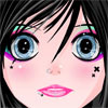 Emo Makeup, Piercing & Tattoos, free beauty game in flash on FlashGames.BambouSoft.com