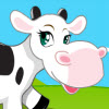 farm cow dressup, free dress up game in flash on FlashGames.BambouSoft.com