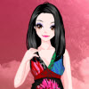 Flower Printed Dressup, free dress up game in flash on FlashGames.BambouSoft.com