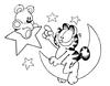 Garfield -1, free colouring game in flash on FlashGames.BambouSoft.com