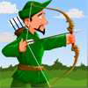 Green Archer, free shooting game in flash on FlashGames.BambouSoft.com