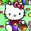 Hello Kitty Coloring, free colouring game in flash on FlashGames.BambouSoft.com