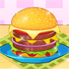 Hamburger Making Competition, free cooking game in flash on FlashGames.BambouSoft.com