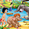 Jungle Book Jigsaw 4, free cartoons jigsaw in flash on FlashGames.BambouSoft.com