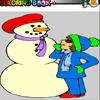 Colouring game junior snowman coloring game