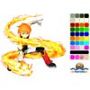 Kenneth - Serpent Fire Shield - Manga TAOFEWA Color, free colouring game in flash on FlashGames.BambouSoft.com