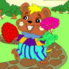 Kid's coloring: For my friend, free colouring game in flash on FlashGames.BambouSoft.com