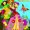 Kid's coloring: The butterfly, free colouring game in flash on FlashGames.BambouSoft.com