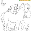 Kid's coloring: The Promenade, free colouring game in flash on FlashGames.BambouSoft.com