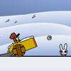 Kill The Wabbits - Winter Edition, jeu de tir gratuit en flash sur BambouSoft.com