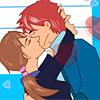 Kiss, free girl game in flash on FlashGames.BambouSoft.com
