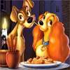 Lady And The Tramp Jigsaw, free cartoons jigsaw in flash on FlashGames.BambouSoft.com