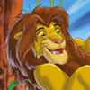 Lion King Jigsaw 4, free cartoons jigsaw in flash on FlashGames.BambouSoft.com