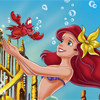 Little Mermaid Jigsaw 6, free cartoons jigsaw in flash on FlashGames.BambouSoft.com
