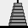 Learn to Solve the Tower of Hanoi, free puzzle game in flash on FlashGames.BambouSoft.com