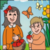 Mary And Paul, free colouring game in flash on FlashGames.BambouSoft.com