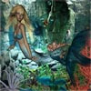 Mermaids Puzzles, free art jigsaw in flash on FlashGames.BambouSoft.com