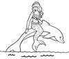 Mermaids - Sirens -1, jeu de coloriage gratuit en flash sur BambouSoft.com