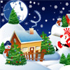 Merry Christmas jigsaw puzzle, free art jigsaw in flash on FlashGames.BambouSoft.com