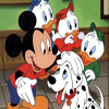 Mickey Mouse Jigsaw, free cartoons jigsaw in flash on FlashGames.BambouSoft.com