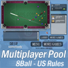 Multiplayer 8Ball Pool, free multiplayer billiards game in flash on FlashGames.BambouSoft.com