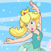 Princess Peach Figure Skater, jeu de fille gratuit en flash sur BambouSoft.com