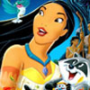 Pocahontas Puzzle 1, free cartoons jigsaw in flash on FlashGames.BambouSoft.com