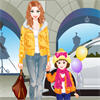 Pretty Mummy and Her Child Dress Up, free dress up game in flash on FlashGames.BambouSoft.com